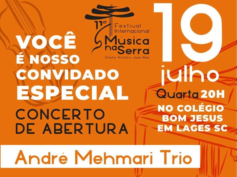 Abertura do festival Música na Serra, quarta-feira 19
