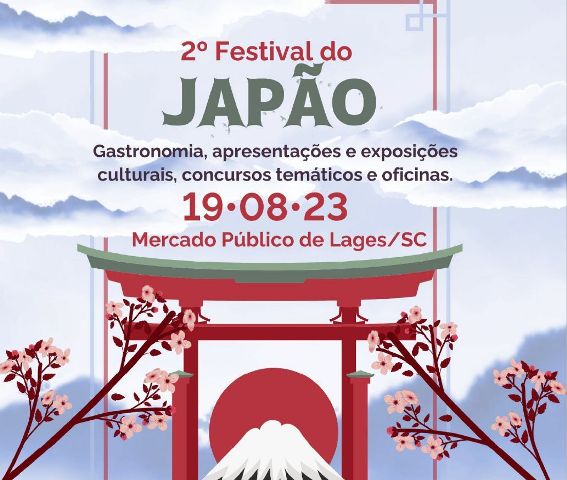 Decoração do Mercado para o 2° Festival do Japão