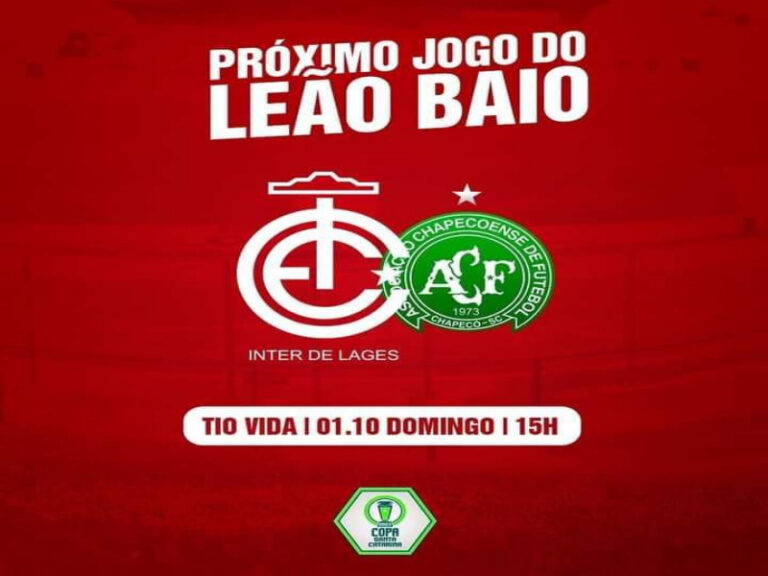 Domingo tem Inter X Chape no Tio Vida