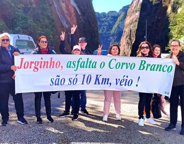 asfalto corvo branco