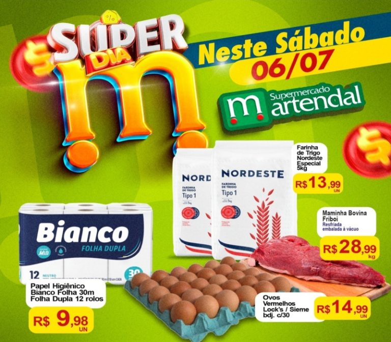 Chegou o Dia M no Supermercado Martendal