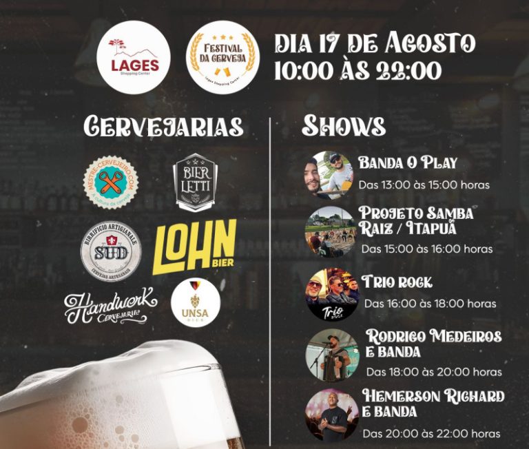 Tem Festival da Cerveja no Shopping
