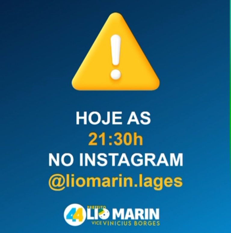 Comunicado de Lio Marin nesta sexta, 21:30