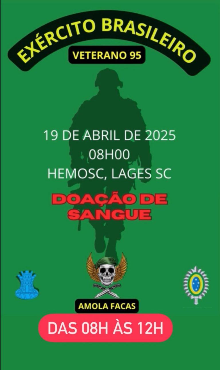 Veteranos 95 comemoram com Doação de Sangue