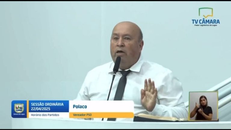 Vereador Polaco protesta por não criação de Comissão Investigativa das obras do Finisa