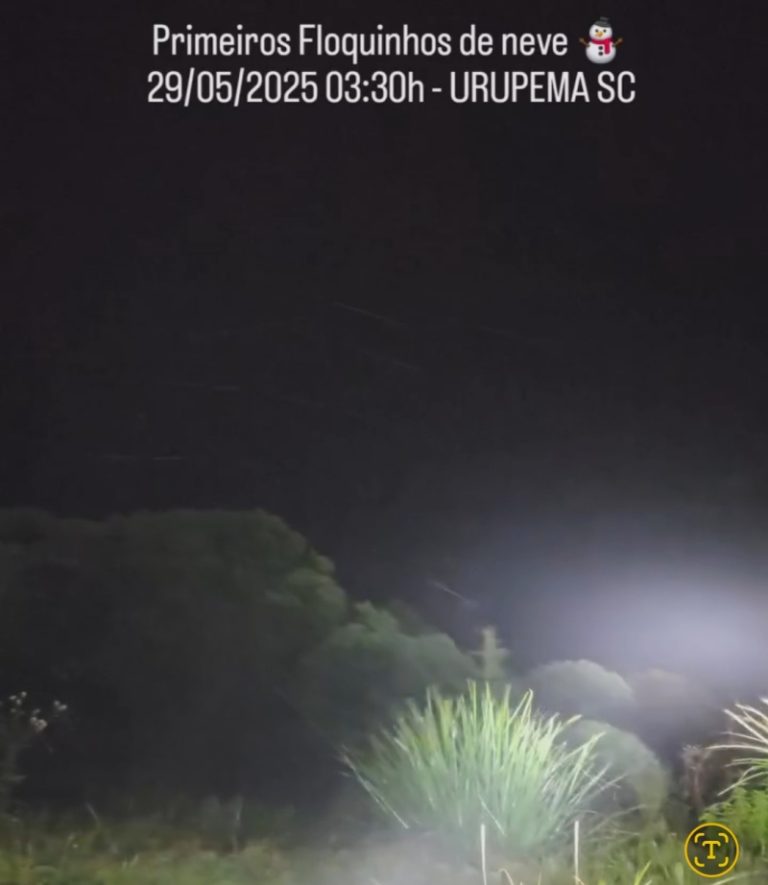 Flocos de Neve na Madrugada de Urupema