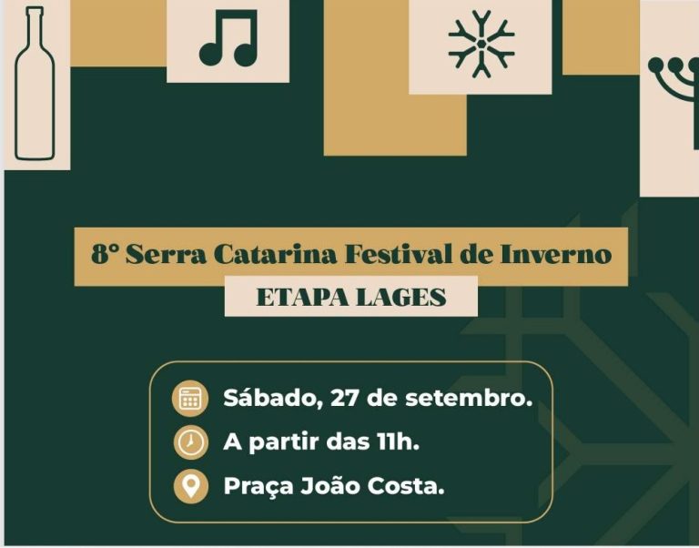 Sábado tem encerramento do Festival de Inverno no Calçadão