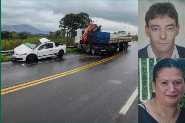 Identificado o casal que morreu em grave acidente na SC-114