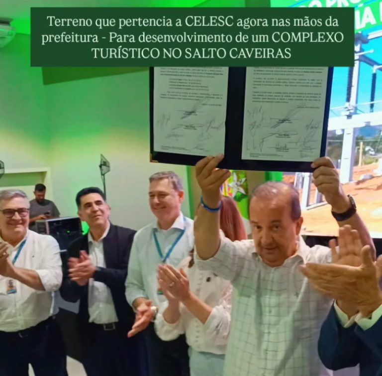 Município recebe área para turismo no Salto Caveiras 