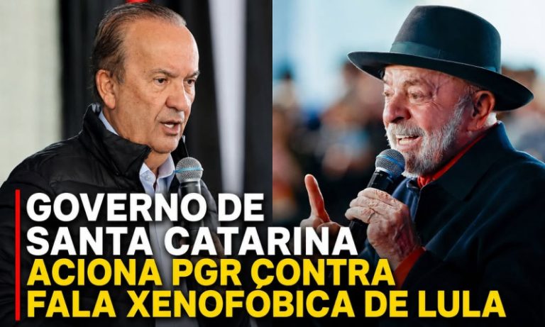Governo de Santa Catarina aciona PGR contra fala xenofóbica de Lula