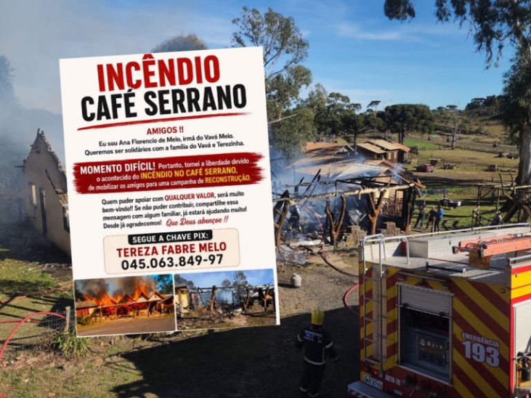 SOLIDARIEDADE: colabore na reconstrução do Café Serrano