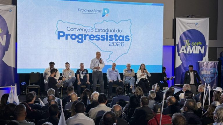 BARÃO NAS ELEIÇÕES: convenção do PP aclamou Esperidião Amin ao Senado 