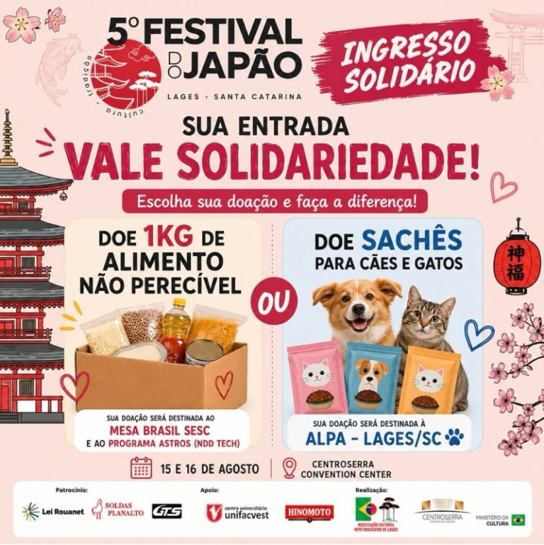 O JAPÃO VAI TOMAR CONTA DE LAGES NESSE FERIADÃO