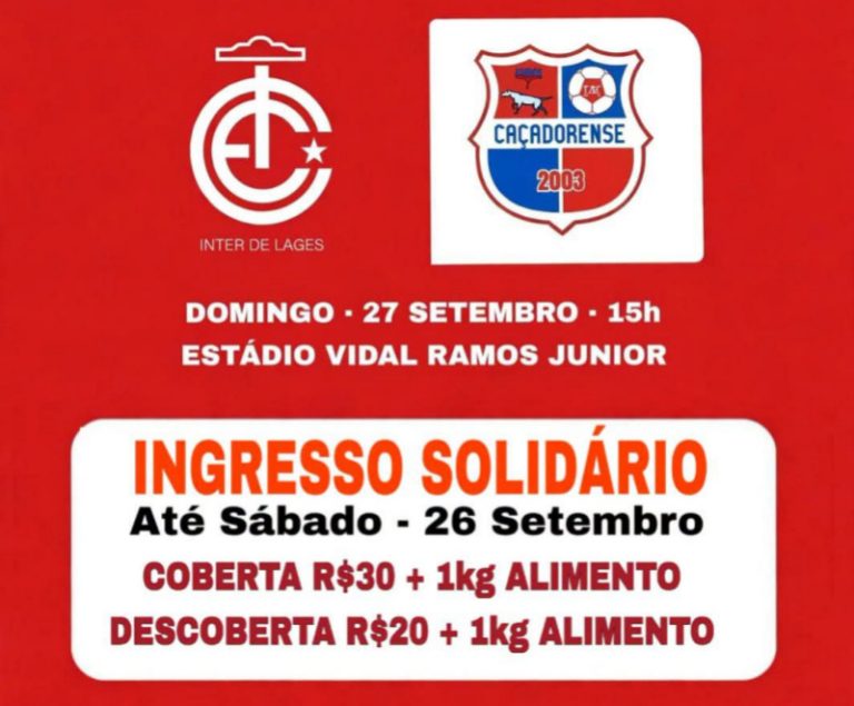 INTER SÉRIE C 2026 | INGRESSO SOLIDÁRIO