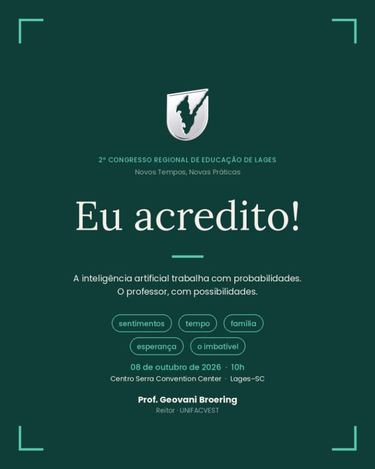 2° Congresso Regional de Educação de Lages nesta quarta e quinta-feira 