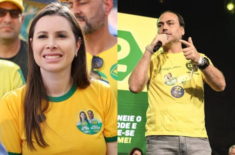 Carol De Toni e Carlos Bolsonaro eleitos senadores por Santa Catarina