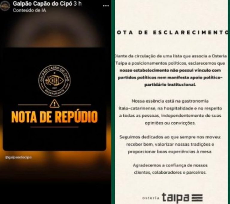 Restaurantes de Lages são vítimas de lista apócrifa